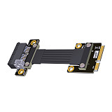 JMT Mini-Pcie Wireless Network Card to Pcie 4.0 x1/ x4/ x16 Riser Extension Cable PCIe 4.0 mPCIe M.2 NVME SSD Motherboard Riser Ribbon Extender 