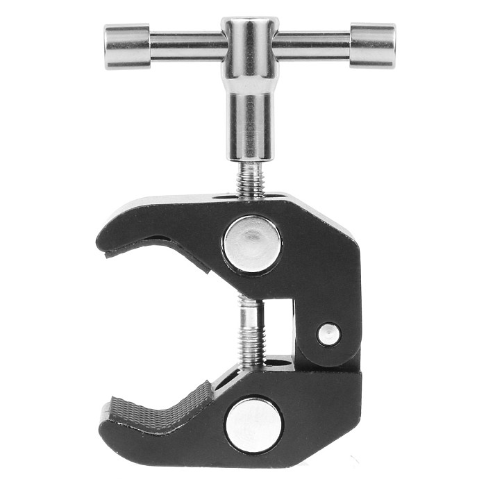 BGNing Super Crab Clamp Pole Clip Mount Holder Support w/ Phone Clip with Tripod Ball Head For Gopro SLR DSLR Camera Photo Video