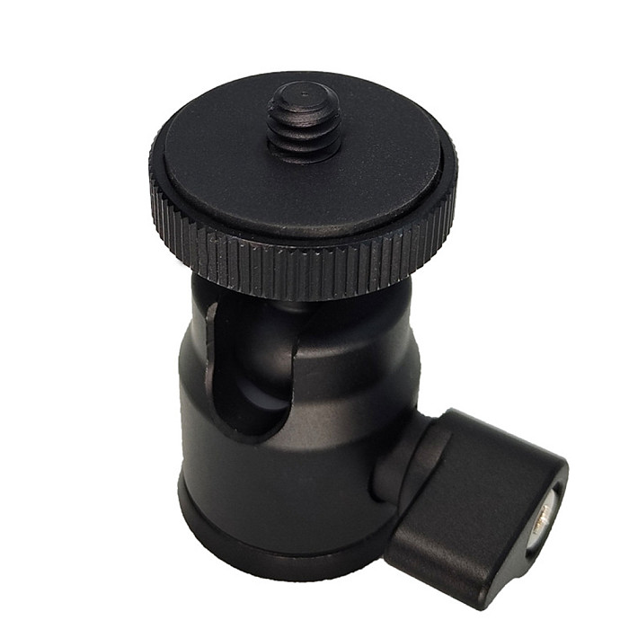 Monitor Mount With 1/4 Screw Mount Ball Head Panorama Tripod Mini Aluminum Alloy 360Degrees Swivel Stand Photography Accessories