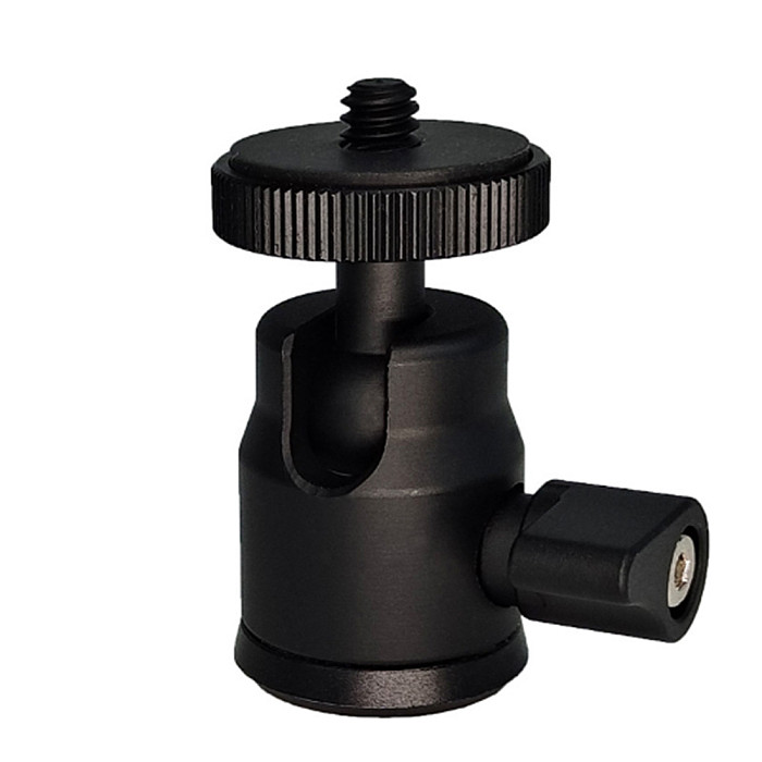 Monitor Mount With 1/4 Screw Mount Ball Head Panorama Tripod Mini Aluminum Alloy 360Degrees Swivel Stand Photography Accessories