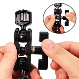 5inch/11inch Dual Aluminum Camera Articulating Magic Arm Ballhead Extension Bar with 1/4  Screws For DSLR Camera Monitor Support