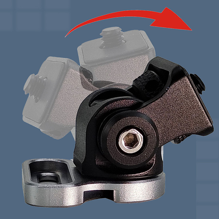 Adjustable Damping Head DSLR Camera Monitor Mount Holder Bracket with Wire Winder Holder Clip for Camera Cage Rig Cable Adapter