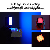 Mini RGB Fill Light with Soft Board Lighting 2500K-9000K Portable Photography 2000mAh LED Video SLR DSLR Cameras Vlog Live Lamp