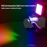 Mini RGB Fill Light with Soft Board Lighting 2500K-9000K Portable Photography 2000mAh LED Video SLR DSLR Cameras Vlog Live Lamp
