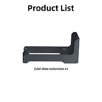Hibloks-DJI Action 2 Action Camera Cold Shoe Microphone Fill Light Aluminum Alloy Cold Shoe Extension