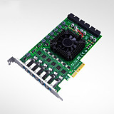 12 Port USB 3.0 PCI-E x4 Expansion Card Motherboard PCIE to 19Pin Connector PCI Express Riser Adapter Card for Video Capture