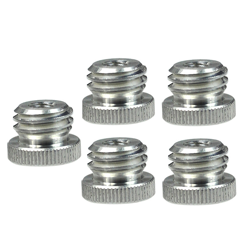 FEICHAO 1/4 to 5/8,3/8 to 5/8 Adapter Screw for Laser Level Tripod Adapter Light Stand Bracket Monopod Photography Accessories
