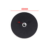 1/4 Magnetic Base Mounting Bracket Round Rubber Coated Neodymium Pot Magnets W Threaded Stud Pulling 8.5/20/42KG D88/D66/D43mm