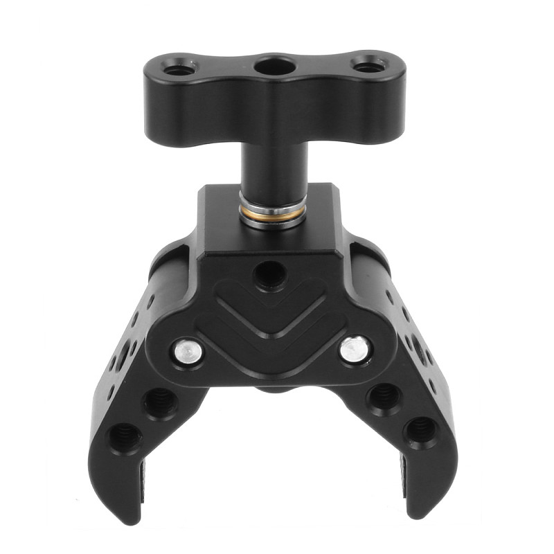 Generic Super Crab Clamp With T-Handle & Universal V-Lock Mount Quick Release Adapter For DSLR Camera Battery Mounting