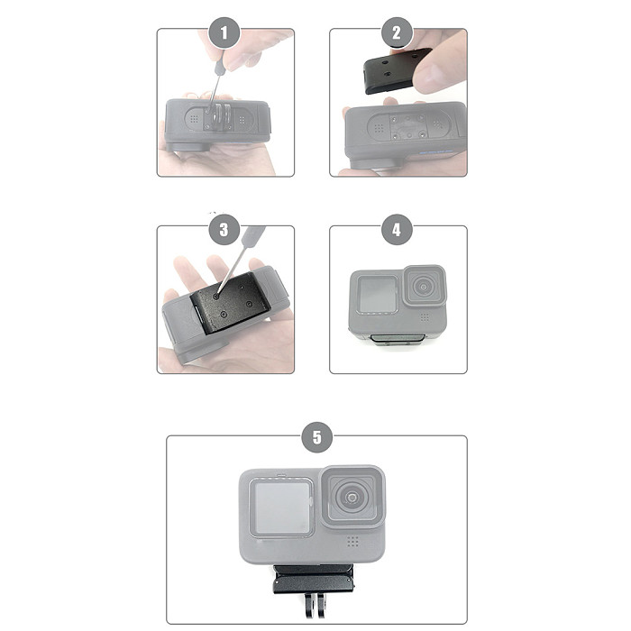 Quick Release Tripod Adapter Magnetic Base Mount Bracket Aluminum Alloy for Gopro Hero 10 9 8 5 Black Action Camera Accessories