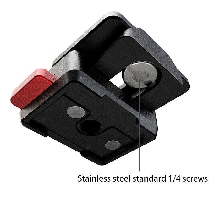 Quick Release Clamp Plate with 1/4  Screw Monitor Fixed Bracket for DSLR Camera Tripod Ball Head Field Monitor LED Video Light