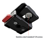Quick Release Clamp Plate with 1/4  Screw Monitor Fixed Bracket for DSLR Camera Tripod Ball Head Field Monitor LED Video Light