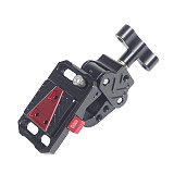 Generic Super Crab Clamp With T-Handle & Universal V-Lock Mount Quick Release Adapter For DSLR Camera Battery Mounting