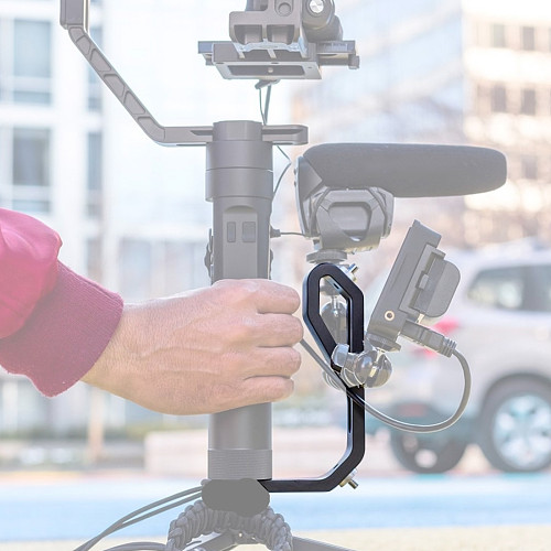 Handle Grip with Cold Shoe Mount for Ronin S/SC for Zhiyun Crane Handheld Gimbal Stabilizer Mic Monitor Stand Extension Bracket
