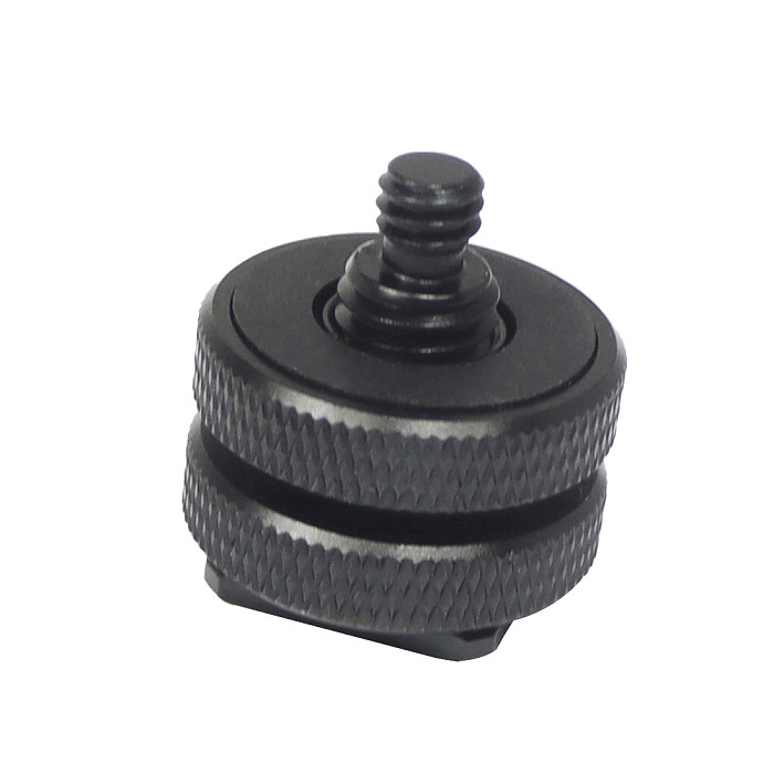 Aluminum Alloy Cold Shoe 15MM Tube Clip Camera Cold Shoe Bracket For 15mm Rail Tube