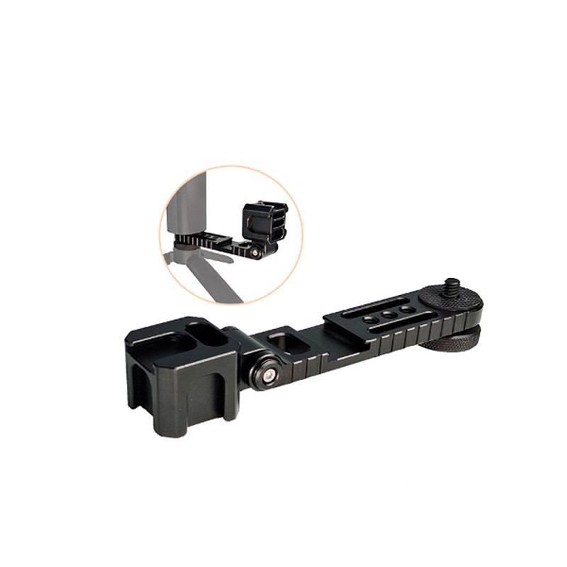 Gimbal Stabilizer Monitor Mount with 4x Cold Shoe Mount 1/4 Screw for DJI Ronin S/SC//RSC2 Mic LED Video Light Extension Bracket