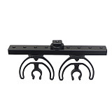 For Long Microphones Double-headed Shock-absorbing Adjustable Length Bracket Cold Shoe Mounting Gimbal 