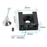 SLR Camera Accessories 5D4 5D3  Kit Handle 15MM Single Hole Pipe Clamp Bracket Rail  1/4 3/8  Cold Shoe Mount