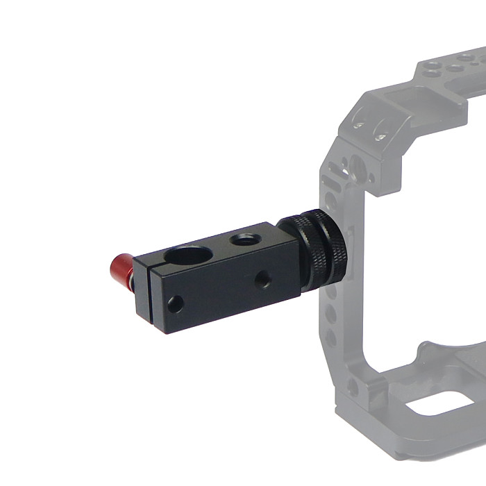 Aluminum Alloy Cold Shoe 15MM Tube Clip Camera Cold Shoe Bracket For 15mm Rail Tube