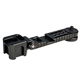 Gimbal Stabilizer Monitor Mount with 4x Cold Shoe Mount 1/4 Screw for DJI Ronin S/SC//RSC2 Mic LED Video Light Extension Bracket