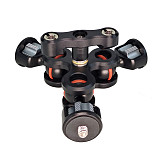 Triple Ball Head Mount Adapter Magic Arm with 1/4  Screw Monitor DV Video Light Bracket for DSLR Camera Photo Studio Accessories