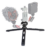 For Micro Single Camera Tripod Selfie Stick Stabilizer Desktop Live Fill Light  Support Frame 1/4 Porous Transfer Ball Head