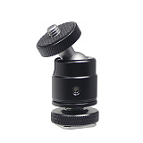 360° Rotating Universal Mini Cold Shoe Ball Head Gimbal Monitor Bracket SLR DSLR Phototgraphy Accessories