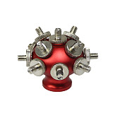 Aluminum Alloy Porous Expansion Ball  1/4 Porous Adapter  Screw For Monopod Handle Camera