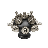 Aluminum Alloy Porous Expansion Ball  1/4 Porous Adapter  Screw For Monopod Handle Camera