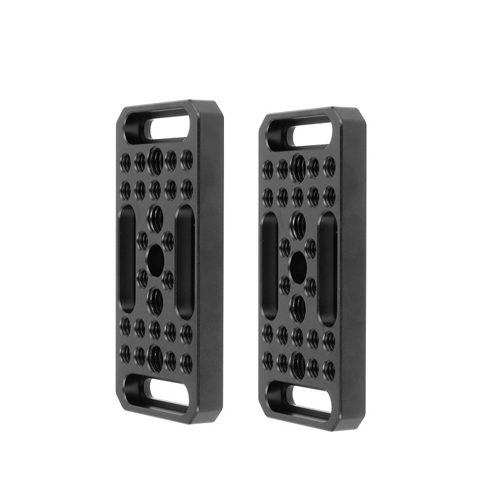 BGNing DSLR Camera Plate Mini Cheese Plate with 1/4 3/8 Thread Holes Aluminum Camera Rig for DSLR Camera Cage 15mm Rig System
