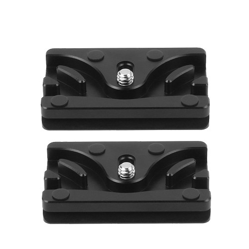 FEICHAO Multifunction Camera Cable Clamp Fixing Plate Camera Cage/QR Quick Release Plate Cable Winder for Ballhead SLR Camera