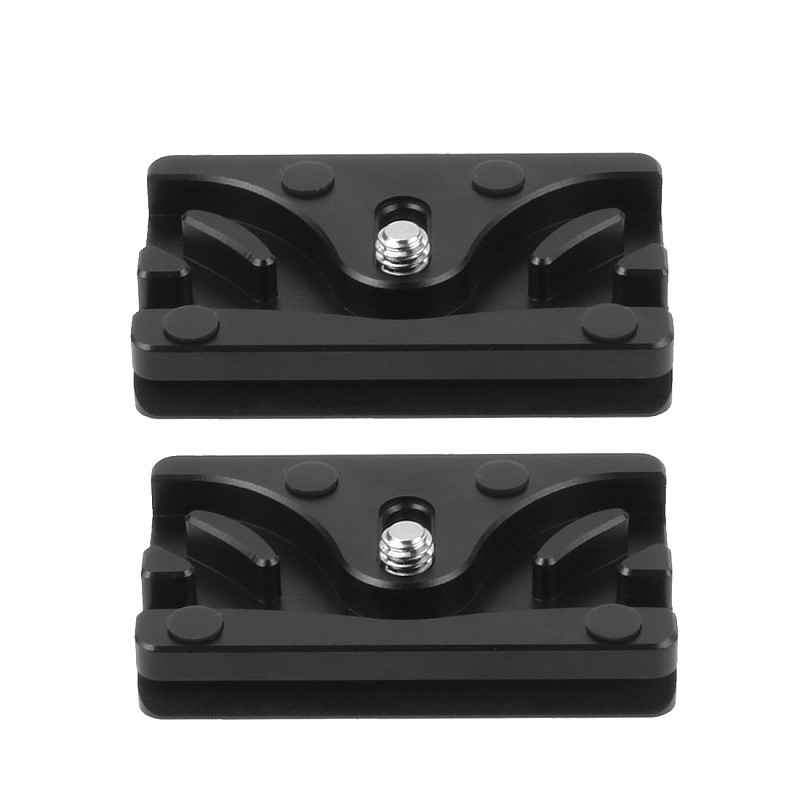 FEICHAO Multifunction Camera Cable Clamp Fixing Plate Camera Cage/QR Quick Release Plate Cable Winder for Ballhead SLR Camera