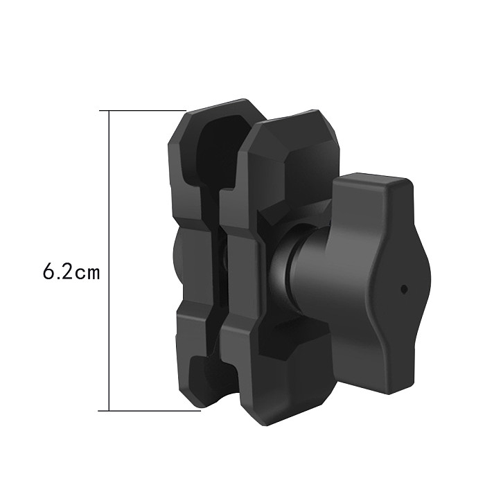 6cm Aluminum Alloy Housing Socket Arm for Ball Mount Bases Mounting Base Bracket Adapter