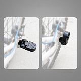 1 Pair Aluminum Alloy Bicycle Foot Pegs Easy-to-Use Foldable Foot Rests Mountain Bike Bicycle Rear Foot Rests