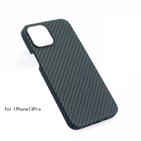 Amstar Real Carbon Fiber Ultra-thin Anti-Knock Protective Case for iPhone 13  Pro Max  Pure Carbon Fiber Phone Cover Cases