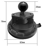 Twist Lock Ball Mount Suction Cup Base Window Mount 360 Degree Rotation for RAM Dual Plug Arm Action Camera Accessories for Phones
