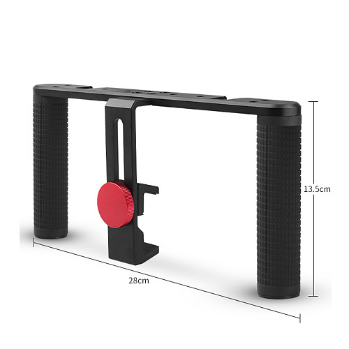 Dual Handheld Mobile Phone Camera Bracket Universal Mobile Phone Video Recording Live Stable Bracket