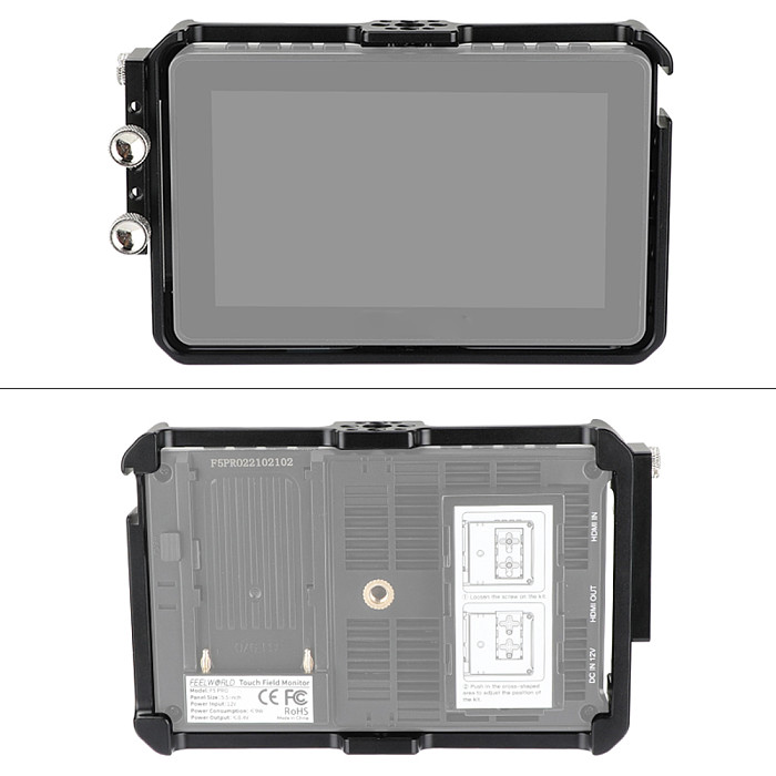 5.5inch Monitor Rabbit Cage Extended Protection Frame Suitable for FeelWorld F5 Pro/F5 Pro V2