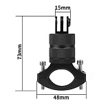 360 Degrees Rotary Aluminum Bike Bicycle Handlebar Mount for Gopro Hero 10 9 8 7 6 4 Session 1/4 Screw Action Camera Mounting