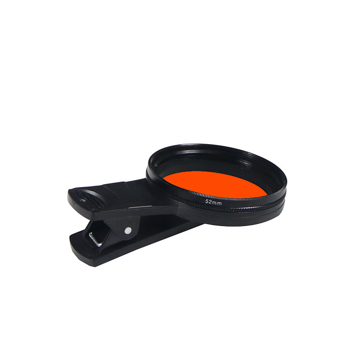 52mm Cell Phone Camera Lens Clip Plastic Color Filter Set CPL UV for iPhone/Huawei/Samsung/Android iOS Smartphone