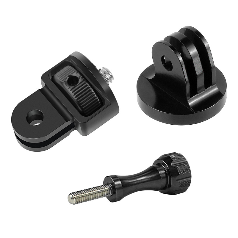 1/4 Screw Tripod Adapter Converter for Bicycle Helmet Backpack Monopod Mount for GoPro Hero 10 9 8 7 6 5 Insta360 Action Camera