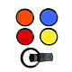 52mm Cell Phone Camera Lens Clip Plastic Color Filter Set CPL UV for iPhone/Huawei/Samsung/Android iOS Smartphone