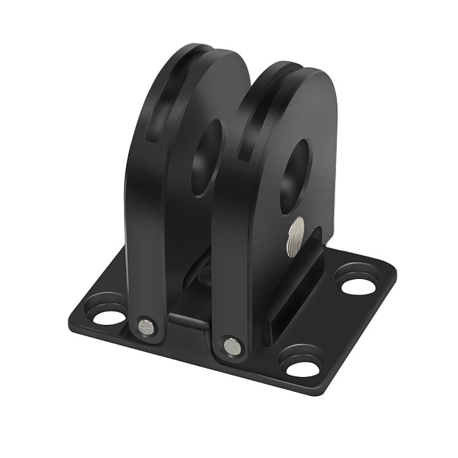 Metal Tripod Mount Adapter Dual 1/4 Thread Base Folding For GoPro MAX HERO13 11 10