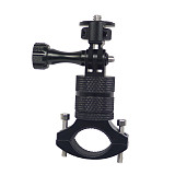 360 Degrees Rotary Aluminum Bike Bicycle Handlebar Mount for Gopro Hero 10 9 8 7 6 4 Session 1/4 Screw Action Camera Mounting