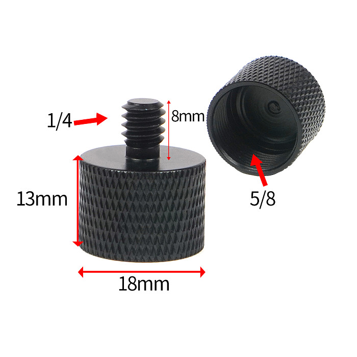 Multifunctional Super Crab Claw Clamp 5/8 Female to 1/4 Male Adapter Suitable for Microphone Mount/Bracket