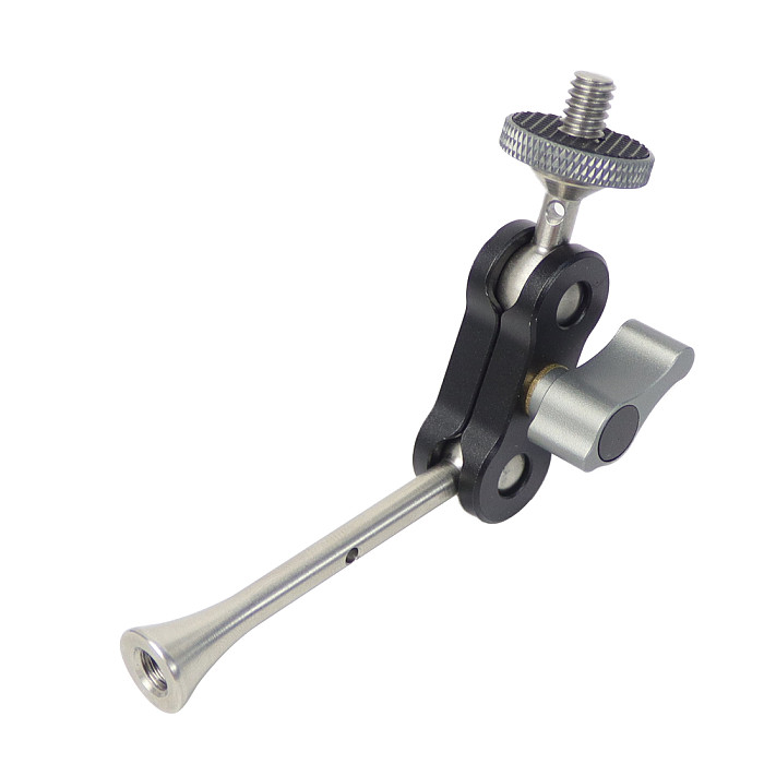 360 Rotating Magic Arm Tripod Dual Head Friction Articulating 1/4 Reinforced Screw LED Camera Video Monitor Stand For DJI  OSMO 360