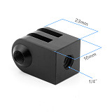 2pcs Aluminum Alloy Mini Tripod Adapter 1/4 Inch Screw Monopod For Gopro Max 10 9 8 Insta360 ONE R/X2 Action Camera