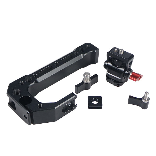 BSB-2 Aluminum Alloy CNC SLR Camera Rabbit Cage Handle Monitor Kit Universal Handle Constant Damping Aka Positioning 1/4 Turn Cold Shoe Snail Gimbal Monitor Stand for GOPRO10 Action Camera Rabbit Cage Camera SLR Camera Sony A7R3 DJI Ronin RS 2 DJI RSC 2