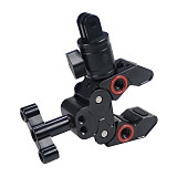 BGNing Upgraded Anti-slip And Anti-loose Tactical Crab Clamp Type Three-card Adapter Gimbal CNC Aluminum Alloy Gopro Adapter 1/4 screw  Gimbal For Universal Cameras