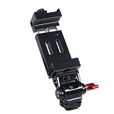 1/4 Positioning Damping Gimbal Phone Holder Monitor Holder For GOPRO10 Action Camera Rabbit Cage With Hot And Cold Shoe Camera Sony A7R3 DJI Ronin RS 2 DJI RSC 2  Huawei Mobile Phone  P40 Series MATE40